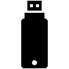 Flashdisk icon on white background