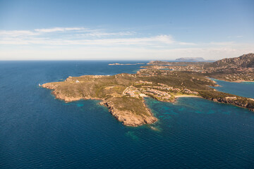 Cala granu aerial view tavolara capo ferro