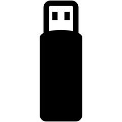 Flashdisk icon on white background