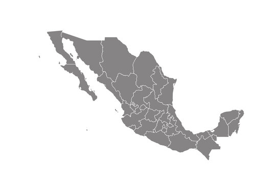 Mexico Map Vector EPS.10