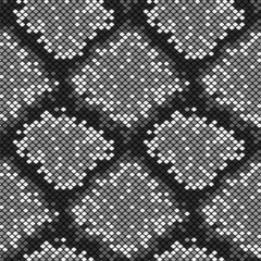 monochrome grey snake skin seamless pattern