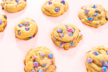 Unicorn chocolate chip cookie