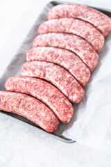 Cooking bratwurst