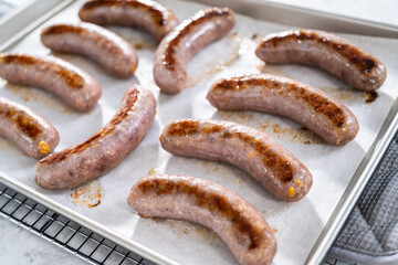 Cooking bratwurst