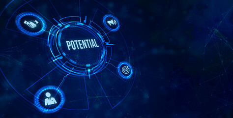 Internet, business, Technology and network concept. Coach motivate to personal development. Personal and career growth. Potential and motivation concepts