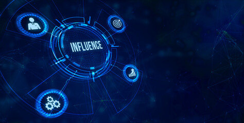 Internet, business, Technology and network concept. Influencer marketing concept
