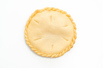 Toddy palm pies on white background