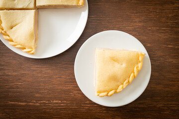 Toddy palm pies on plate