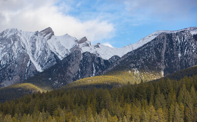 A mountain landscape scene. Taken in Alberta, Canada