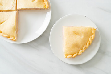 Toddy palm pies on plate