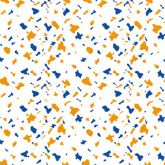 Seamless pattern. Multicolored blots on a white background. Texture. Vector 