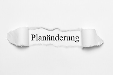 Planänderung 
