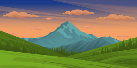 Mountains Background 

