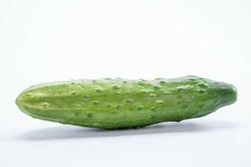 Cucumbers white background food isolated. healthy vegetable.