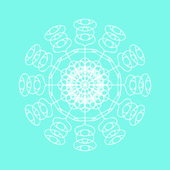  Snowflake nature fashion lace line