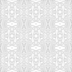 Vector pattern with symmetrical elements . Repeating geometric tiles from striped elements. black patterns.