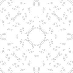 Vector pattern with symmetrical elements . Repeating geometric tiles from striped elements. black patterns.