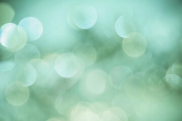 Abstract blurred pattern aqua green ultramarine bubbles on colored background
