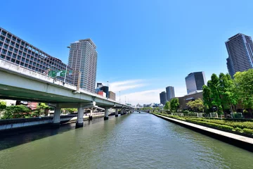 Foto op Plexiglas 大阪の堂島川と阪神高速 © 尚貴 黒石