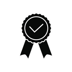 Approve icon vector. Accepted Document illustration sign. Guarantee symbol.