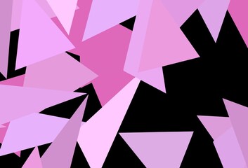 Dark Pink vector background with polygonal style.