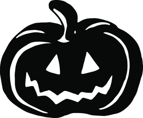 Pumpkin. Hand drawn vector image