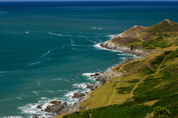 Fototapeta na wymiar View of the coast of the British sea
