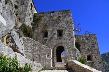 Fototapeta na wymiar Klis Fortress, located near Split in Croatia, has existed since the Roman Empire, movie, Game of Thrones,