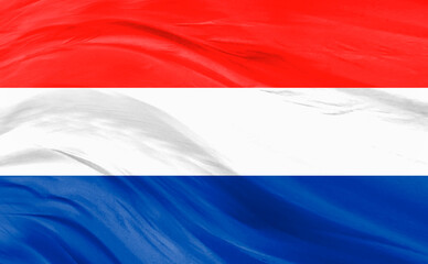 Waving flag of France - Flag of France - 3D illustration