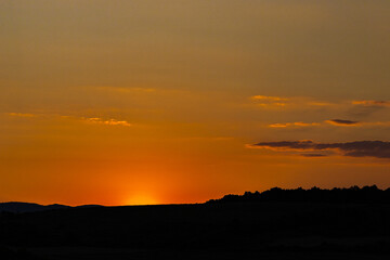 Romantischer Sonnenuntergang