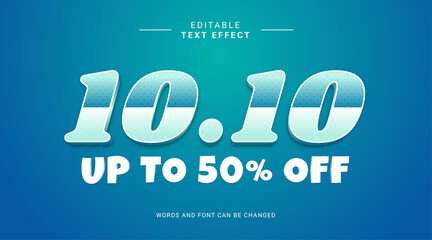 Obraz premium Editable text effect bold modern color style. Sale special premium trend space