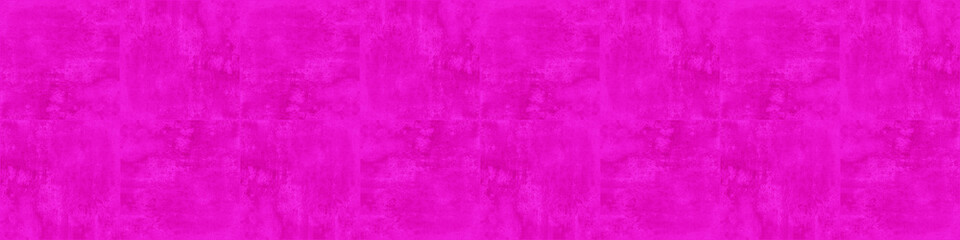Fototapeta premium Abstract pink colored painted concrete cement stone tiles square mosaic texture banner panorama
