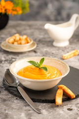 Carrot soup is a classic French dish.