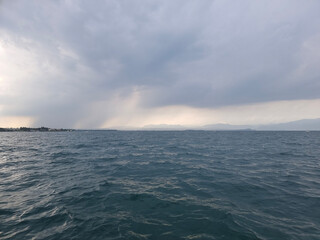 sea and sky thunder and storm