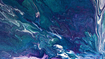 Abstract Fluid Art Painting Background. Acrylic Pour. Modern Contemporary Art. Canvas texture. Creative Liquid Acrylic Pouring Technique. Mixing Paints Wallpaper