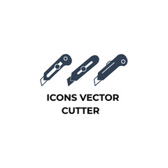 cutter icons symbol vector elements for infographic web