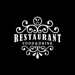 Restaurant logo - idea for the sign / logo / label elemen