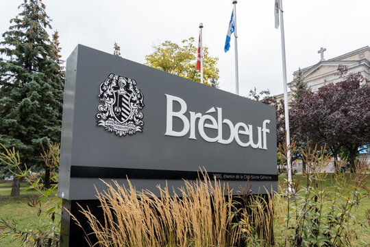 Montreal, QC, Canada - September 6, 2021: Jean-de-Brebeuf College in 
Montreal, QC, Canada. Jean-de-Brebeuf is a private French-language educational institution. 
