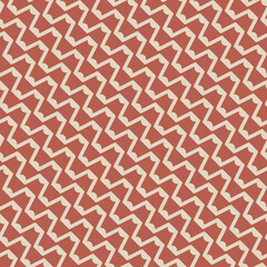 Vector abstract seamless mesh pattern. Illustration with diagonal wavy lines and zigzag shapes. The background is used in the design of clothes, textiles, carpets, wallpaper, paper, covers, packaging