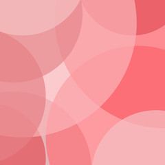 Fototapeta na wymiar Abstract illustration of overlapping circles in shades of pink color