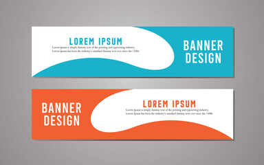 simple business banner template and website banner template