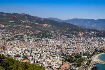Obraz premium Urban landscape of the city of Alanya.