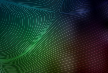 Dark Green vector pattern with sharp lines.