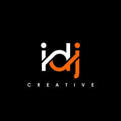 IDJ Letter Initial Logo Design Template Vector Illustration