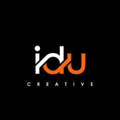 IDU Letter Initial Logo Design Template Vector Illustration