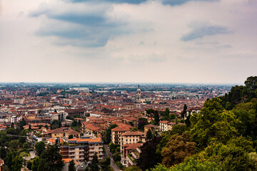 Aerial view of Bergamo