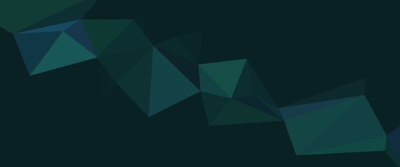 Obraz premium Abstract low poly background design concept. 3440 x 1440 abstract triangle low poly background.