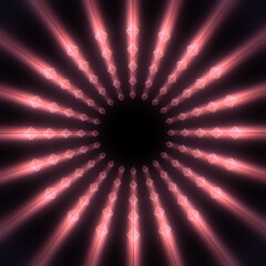 Abstract geometry background with rays of light