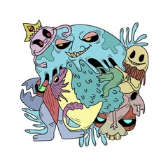 illustration graphic of doodle art perfect for advertisement, poster, or wallpaper your phone