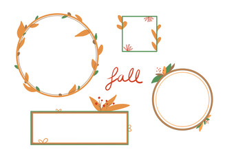 Cadres vectoriels automne 